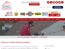 Tablet Screenshot of mikesbuilding.com